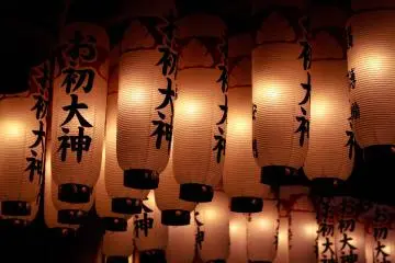 Chochin: A traditional Japanese paper lantern still commonly used today