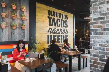 Colourful and rustic interior with Latin music playing in the background