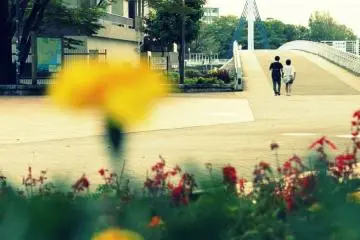 Lovers on Ayumi Bridge