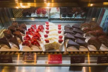 Selection of cakes