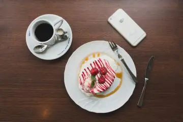 Flatlay of my breakfast