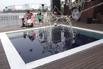 The poolside