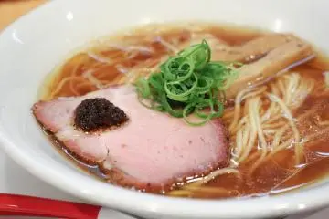 쇼유 소바 클로즈업