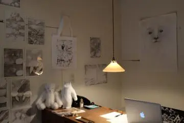 The interior of the shop