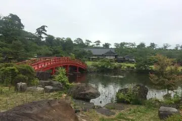 A lovely pond and bridge