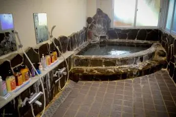The large downstairs bath