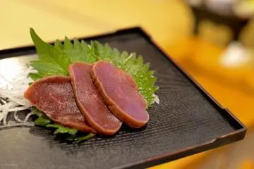 Horse meat sashimi