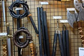 The nunchaku - a ninja's weapon