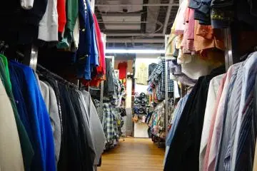 Customers are also encouraged to sell their old clothes on to the second-hand shop