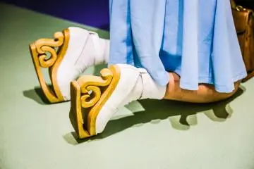 Shoes of on of the students