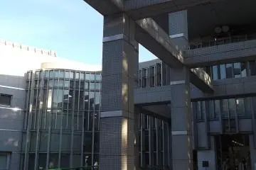 The entrance is under here
