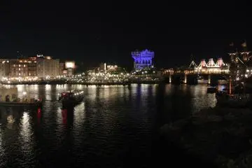 Across the Mediterranean Harbor to Tower of Terror