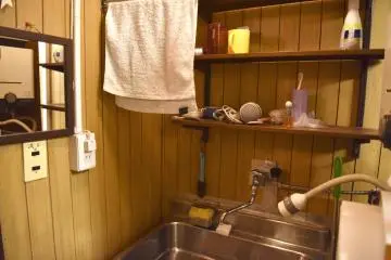 Second floor sink