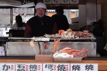 Snack Stalls at the Snow Festival