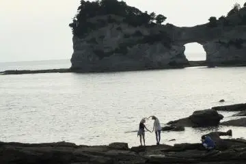 엔게쯔 섬을 즐기다