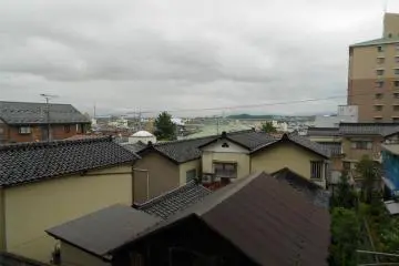 View from the hillside temple.