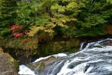 L'air froid amène un automne précoce dans la région de Ryuzu-no-taki
