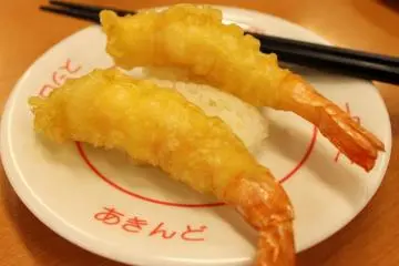 This is one my favorites, shrimp tempura sushi...