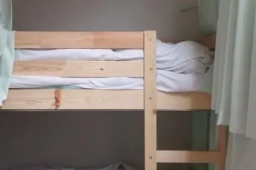 Curtain for privacy on the dorm beds