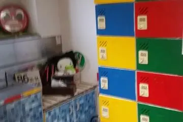 Colourful lockers