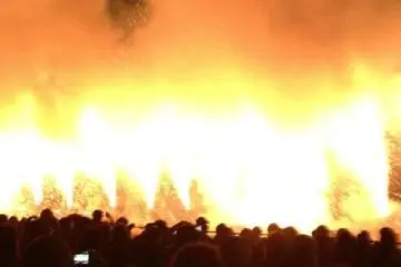 Tezutsu Hanabi, Toyohashi Gion festival.