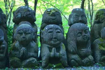 A thousand wisdoms of Buddha in Arashiyama Kyoto 