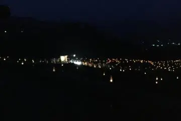 Night time stage event in full swing.