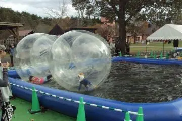Culture shock: Japanese have fun by locking their children inside giant zorb balls.