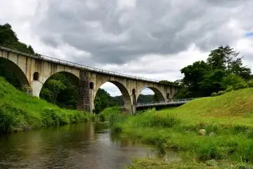 Megane Bridge and Miyamori River