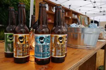 Beer and coffee are sold at Minedrip Cafe on the rooftop garden
