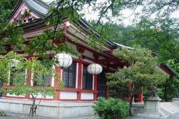 View of the main temple hall in late afternoon
