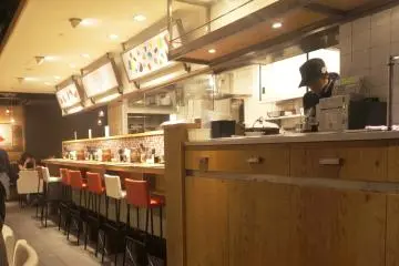 The interior of the restaurant