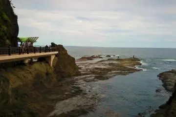 After the cave, go down from the other side of this beach view.