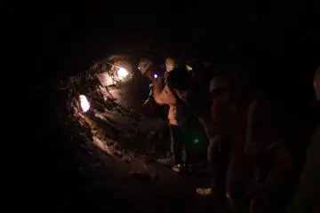 Ducking through the tunnel
