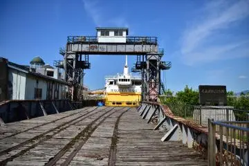 Old train tracks leading to Hakkoda-Maru