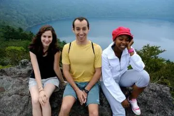 My friends loving the view
