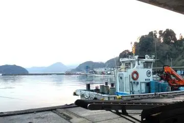 An old workhorse resting after a day's catch in the Sea of Japan