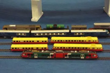 Old trains on display