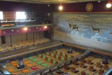 The theater can host a few hundred with two stories of seating.