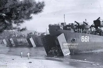 Sept. 4th, 1945 U.S. Marines Landing