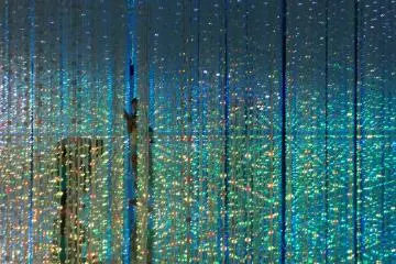 Ambient music plays in accordance with the light show, creating a stunning experience