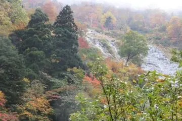 Autumn colors near Shomyo Falls