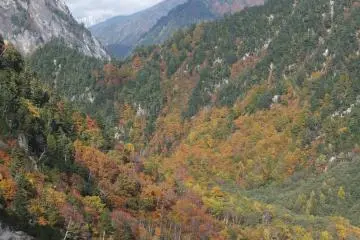 Valley at Kurobe Dam