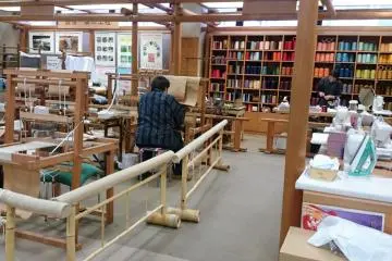 Beautiful kimono are carefully made
