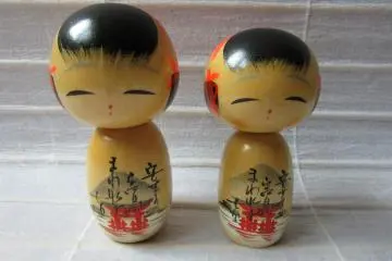 Souvenir Kokeshi ningyo from Mijajima.