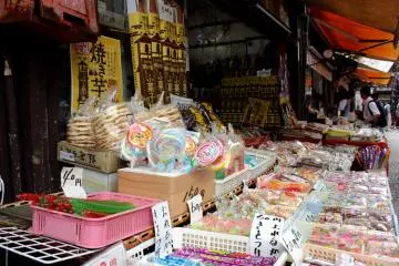 Dulces en el mercado