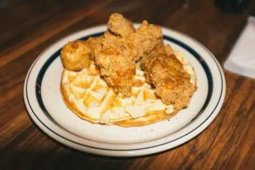 Fried chicken and waffles