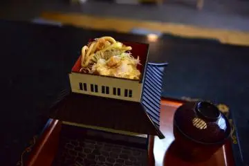 Unique castle bento lunch