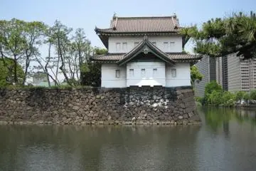 Moats surrounding the compound (Photo: Michael Kaplan May 2008)