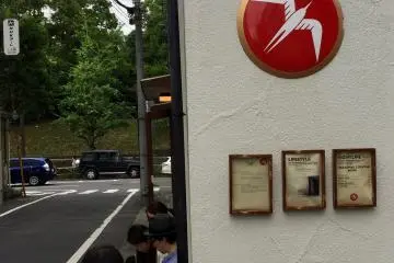 People like to sit ouside of Fuglen as well as inside it
